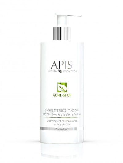 APIS Acne-Stop oczyszczające mleczko antybakteryjne z zieloną herbatą 500ml