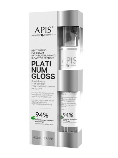 APIS Platinum Gloss rewitalizujący krem pod oczy z platyną i bioaktywnymi peptydami 10ml