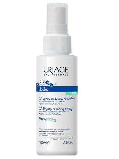 URIAGE Bebe 1st Drying Repairing łagodzący podrażnienia dla dzieci 100ml