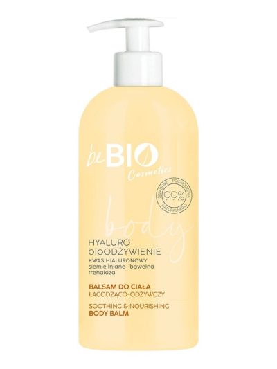 BeBio Ewa Chodakowska Naturalny balsam do ciała z kwasem hialuronowym siemieniem lnianym bawełną trehalozą 350ml