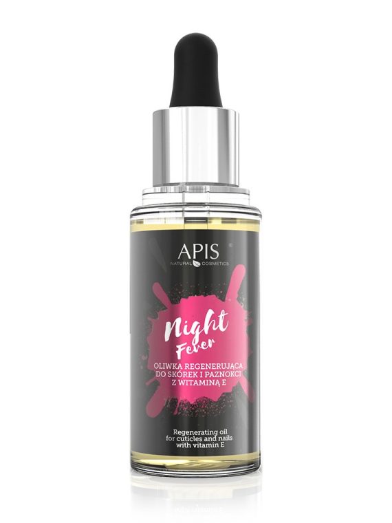 APIS Night Fever oliwka regenerująca do skórek i paznokci z witaminą E 30ml