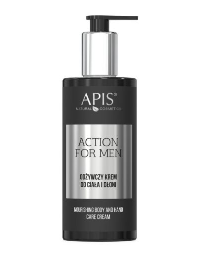 APIS Action For Men odżywczy krem do ciała i dłoni 300ml