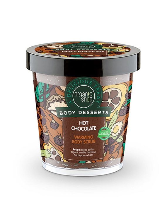 Organic Shop Body Desserts rozgrzewający peeling do ciała Gorąca Czekolada 450ml