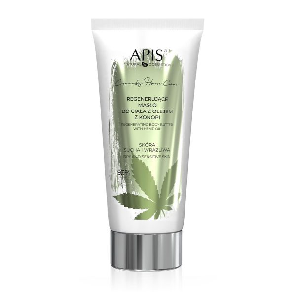 APIS Cannabis Home Care regenerujące masło do ciała z olejem z konopi 200ml