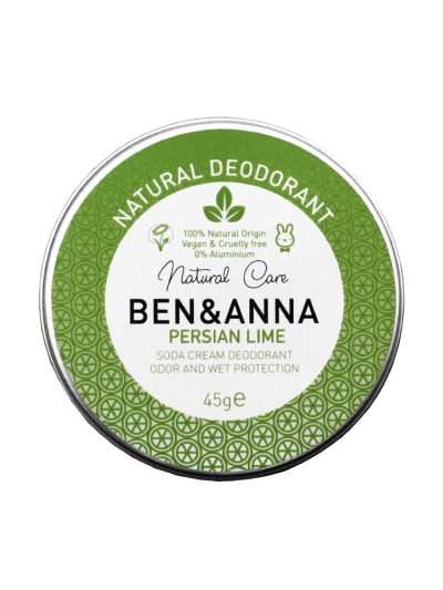 Ben&Anna Natural Deodorant naturalny dezodorant w kremie w aluminiowej puszce Persian Lime 45g