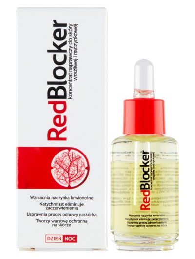 RedBlocker Koncentrat naprawczy do skóry wrażliwej i naczynkowej na dzień i na noc 30ml