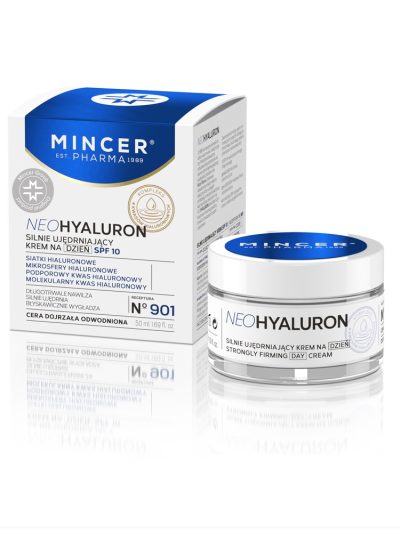 Mincer Pharma NeoHyaluron silnie ujędrniający krem do twarzy na dzień SPF10 No.901 50ml