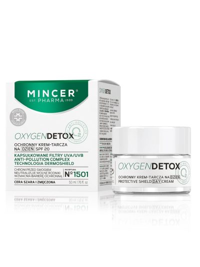Mincer Pharma Oxygen Detox ochronny krem-tarcza na dzień SPF20 No.1501 50ml