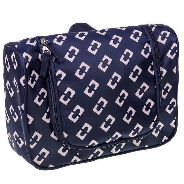 Inter Vion Geometric kosmetyczka organizer Granatowy