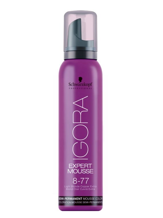 Schwarzkopf Professional Igora Expert Mousse koloryzująca pianka do włosów 8-77 Lekki Miedziany Blond 100ml