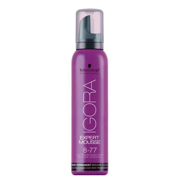 Schwarzkopf Professional Igora Expert Mousse koloryzująca pianka do włosów 8-77 Lekki Miedziany Blond 100ml