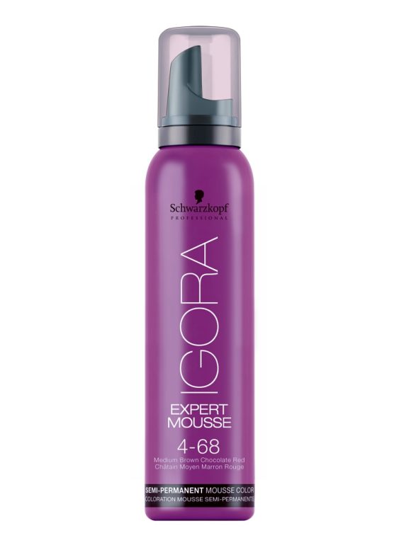 Schwarzkopf Professional Igora Expert Mousse koloryzująca pianka do włosów 4-68 Średni Czekoladowy Brąz 100ml