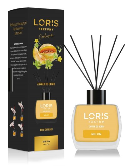 LORIS Reed Diffuser dyfuzor zapachowy z patyczkami Melon 120ml