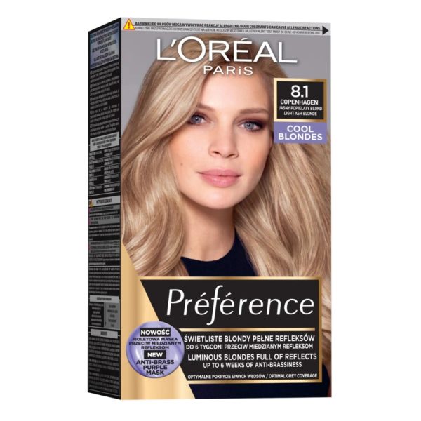 L'Oreal Paris Preference farba do włosów 8.1 Copenhague