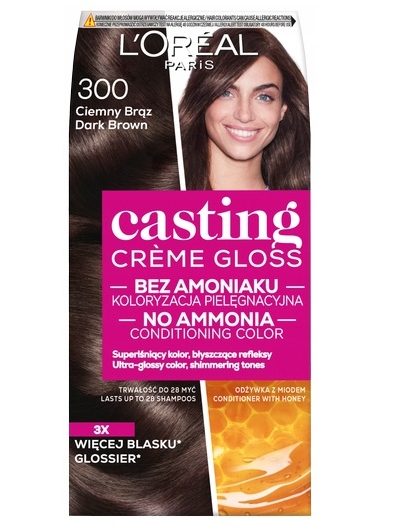 L'Oreal Paris Casting Creme Gloss farba do włosów 300 Ciemny Brąz