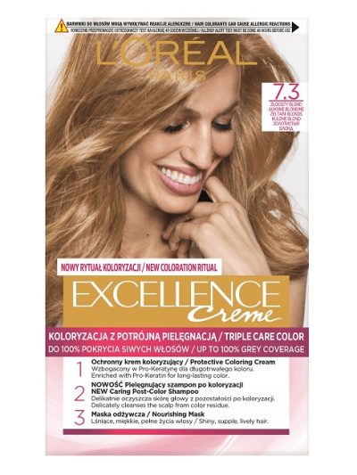 L'Oreal Paris Excellence Creme farba do włosów 7.3 Złocisty Blond
