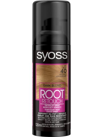 Syoss Root Retouch spray do maskowania odrostów Ciemny Blond 120ml