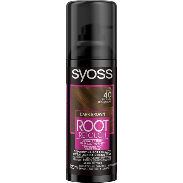 Syoss Root Retouch do maskowania odrostów Ciemny Brąz 120ml