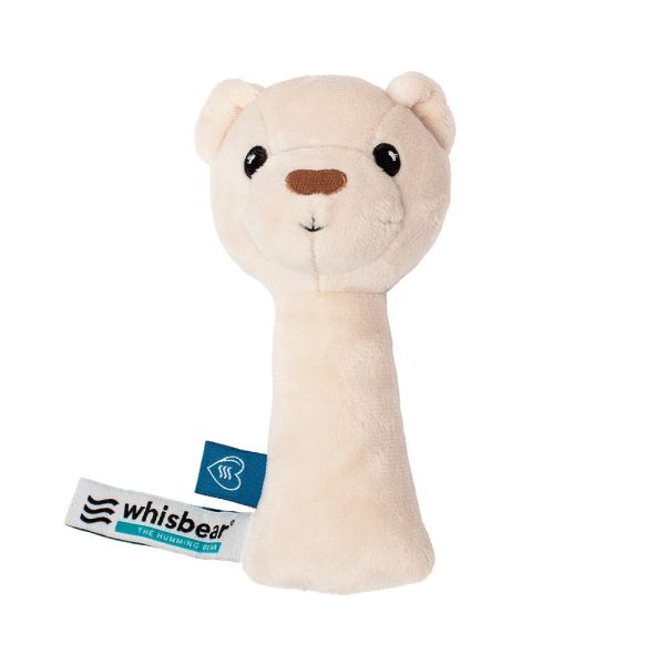 Whisbear Grzechotka miś Kremowy