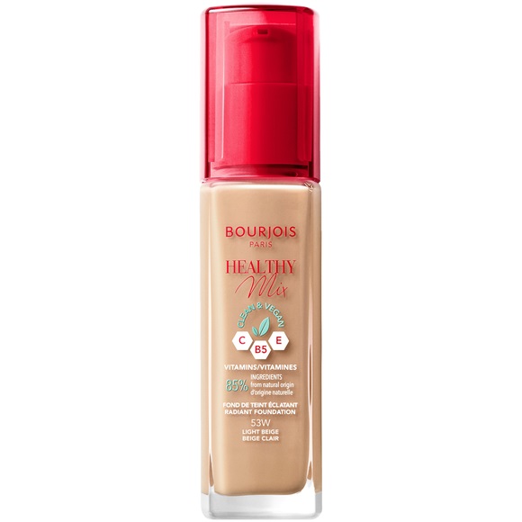 Bourjois Healthy Mix Clean wegański podkład rozświetlający 53 Light Beige 30ml