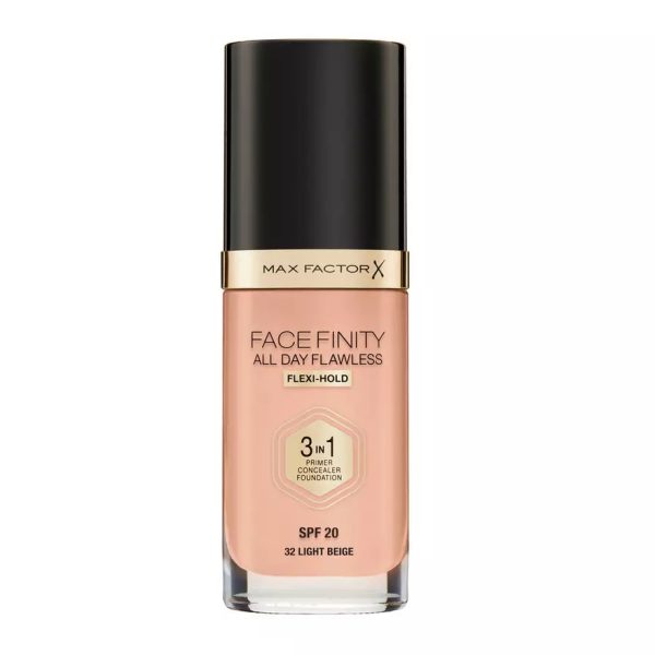 Max Factor Facefinity All Day Flawless 3 w 1 kryjący podkład w płynie 32 Light Beige 30ml