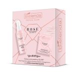 Bielenda Crystal Glow Rose Quartz zestaw mgiełka do twarzy nawilżająco-rozświetlająca 200ml + kryształowy krem nawilżająco-rozświetlający 50ml