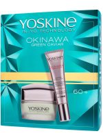 Yoskine Okinawa Green Caviar zestaw krem do twarzy na dzień i na noc 60+ 50ml + krem pod oczy na powieki i wokół ust 15ml