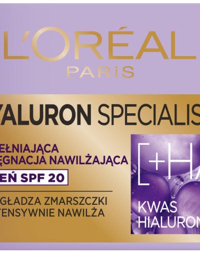 L'Oreal Paris Hyaluron Specialist krem na dzień SPF20 wypełniająca pielęgnacja nawilżająca 50ml