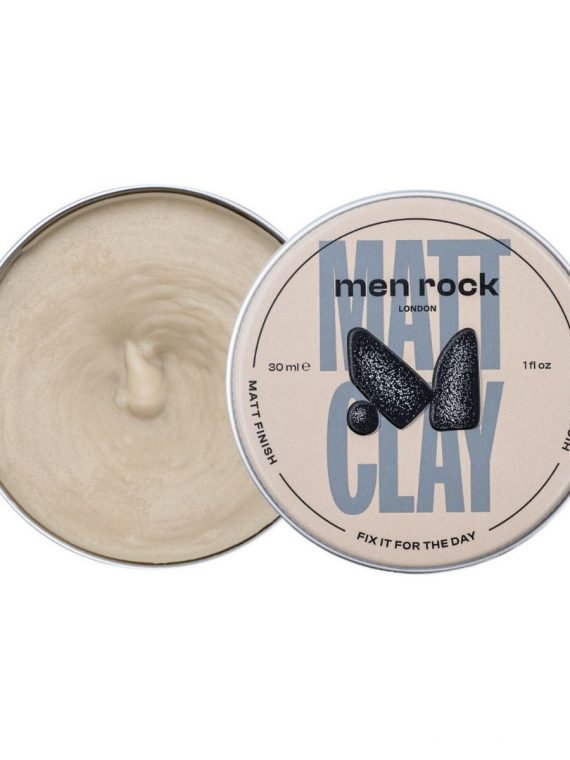 MenRock Matt Clay High Hold Matt Finish matowa glinka do włosów dla mężczyzn 30ml