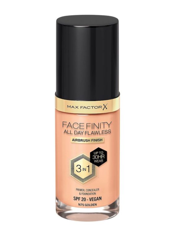 Max Factor Facefinity All Day Flawless 3w1 kryjący podkład w płynie N75 Golden 30ml