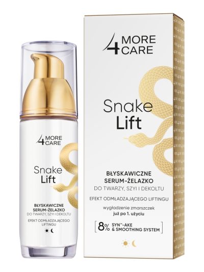 More4Care Snake Lift błyskawiczne serum-żelazko do twarzy szyi i dekoltu 35ml