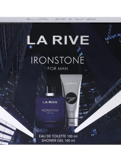 La Rive Ironstone For Man zestaw woda toaletowa spray 100ml + żel pod prysznic 100ml