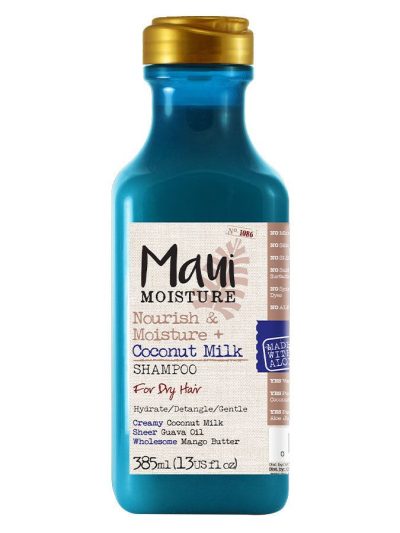 Maui Moisture Nourish & Moisture + Coconut Milk Shampoo szampon do włosów suchych z mleczkiem kokosowym 385ml