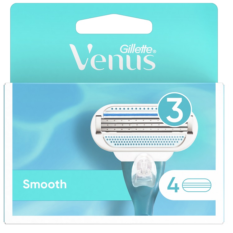 Gillette Venus Smooth wymienne ostrza do maszynki do golenia dla kobiet 4szt