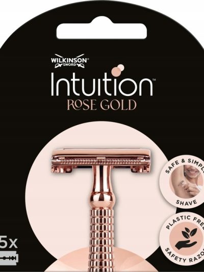 Wilkinson Intuition Rose Gold żyletki do klasycznej maszynki do golenia dla kobiet 15szt