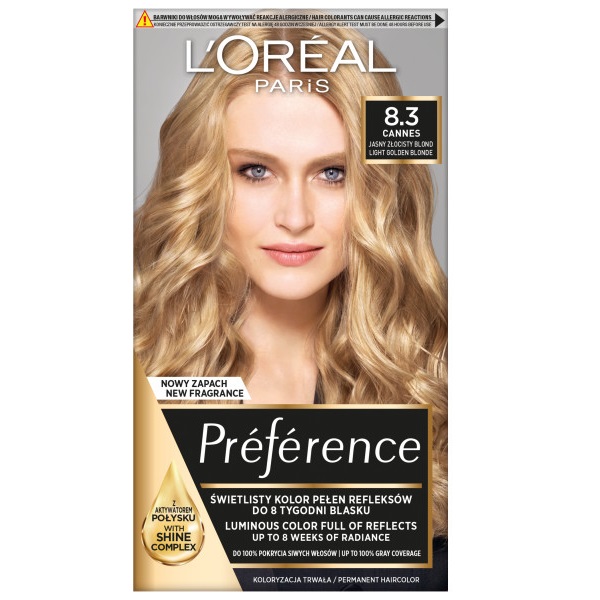 L'Oreal Paris Preference farba do włosów 8.3 Cannes