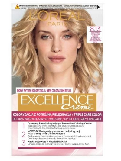 L'Oreal Paris Excellence Creme farba do włosów 8.13 Perłowy Beż