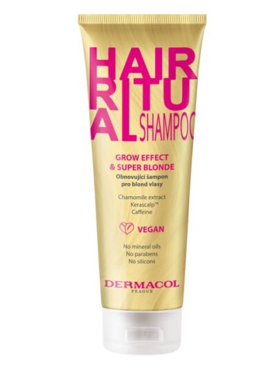 Dermacol Hair Ritual Shampoo szampon do włosów blond Grow Effect & Super Blonde 250ml