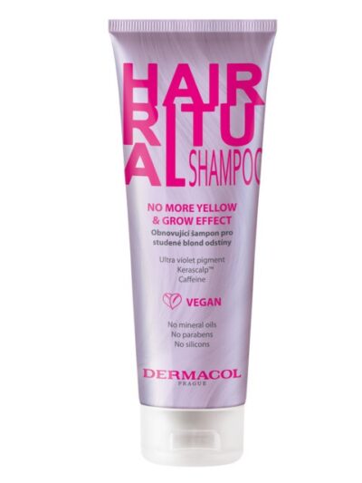 Dermacol Hair Ritual Shampoo szampon do włosów No More Yellow & Grow Effect 250ml