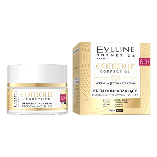 Eveline Cosmetics Contour Correction krem odmładzający modelujący owal twarzy 60+ 50ml