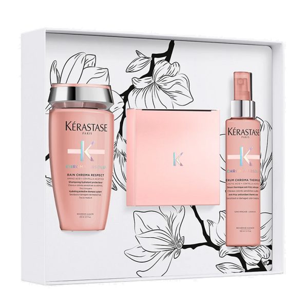 Kerastase Chroma Absolu Spring zestaw szampon do włosów 250ml + maska do włosów 200ml + termoochronny do włosów 150ml
