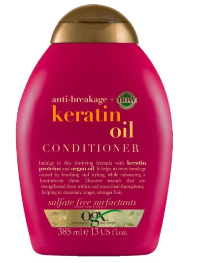 OGX Anti-Breakage + Keratin Oil Conditioner odżywka z olejkiem keratynowym zapobiegająca łamaniu włosów 385ml