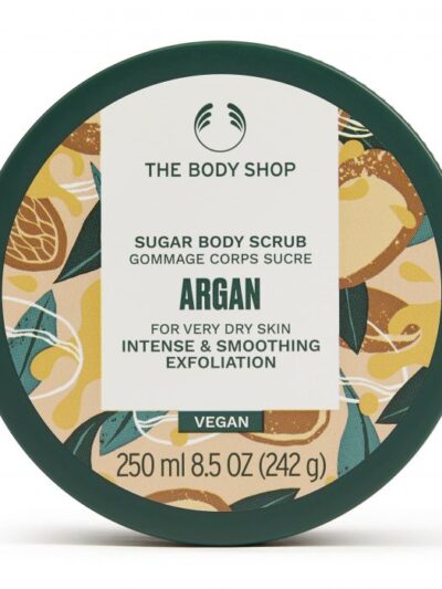 The Body Shop Sugar Body Scrub wegański peeling do ciała Argan 250ml