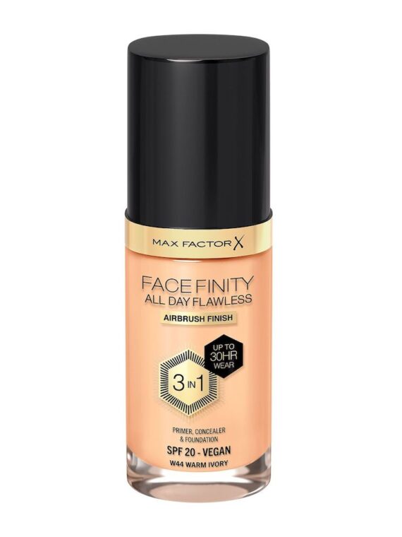 Max Factor Facefinity All Day Flawless 3w1 kryjący podkład w płynie W44 Warm Ivory 30ml