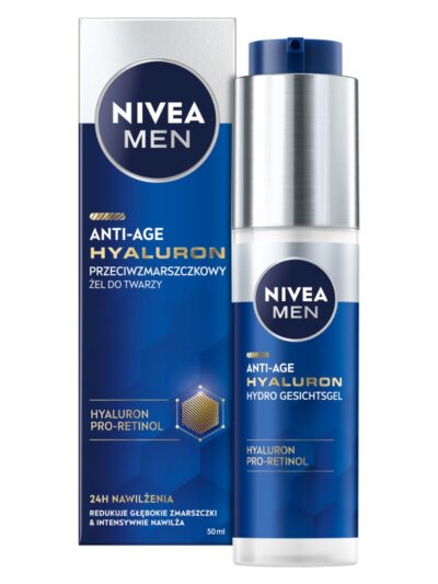 Nivea Men Hyaluron przeciwzmarszczkowy żel do twarzy 50ml