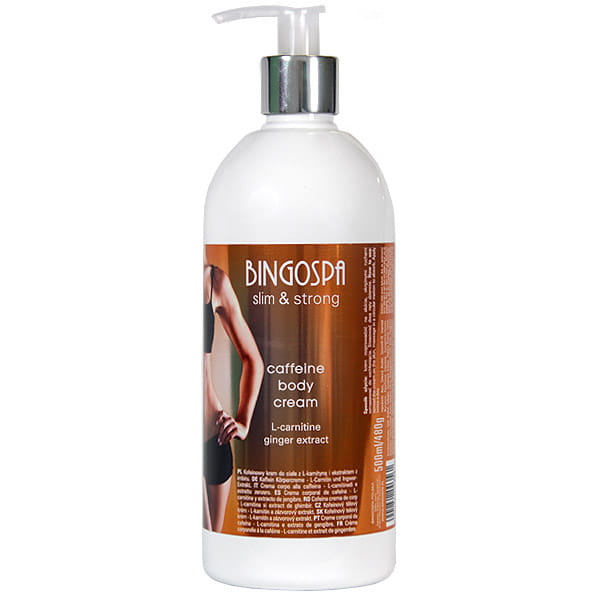 BingoSpa Slim & Strong kofeinowy krem do ciała z L-karnityną i imbirem 500ml