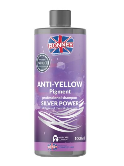 Ronney Anti-Yellow Silver Power Professional Shampoo szampon do włosów blond rozjaśnianych i siwych 1000ml