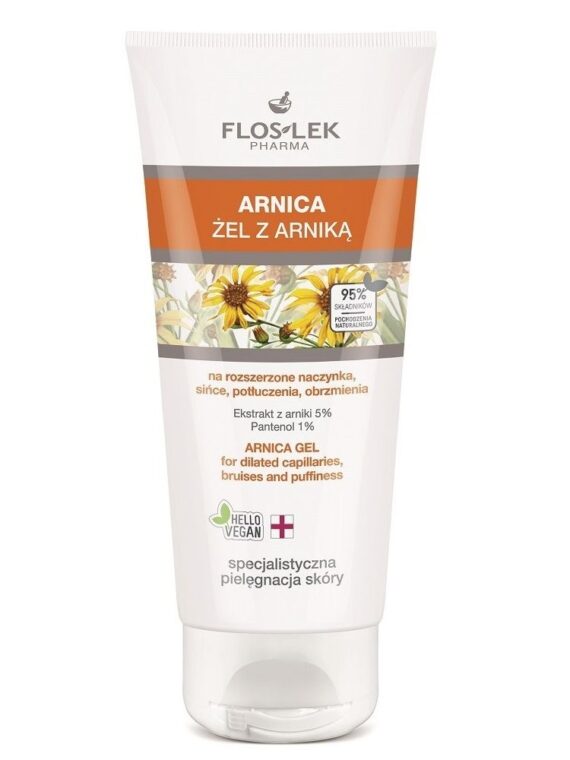 Floslek Arnica żel z arniką na rozszerzone naczynka sińce potłuczenia i obrzmienia 200ml