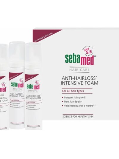Sebamed Anti-Hairloss Intensive Foam pianka przeciw wypadaniu włosów 3x70ml