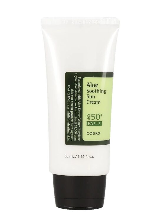 COSRX Aloe Soothing Sun Cream SPF50+/PA+++ kojący krem przeciwsłoneczny 50ml